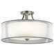 Lacey 5 Light 28 inch Antique Pewter Semi Flush Light Ceiling Light