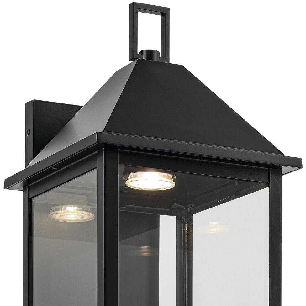 Prin 1 Light 22 inch Black Outdoor Wall Light, Large