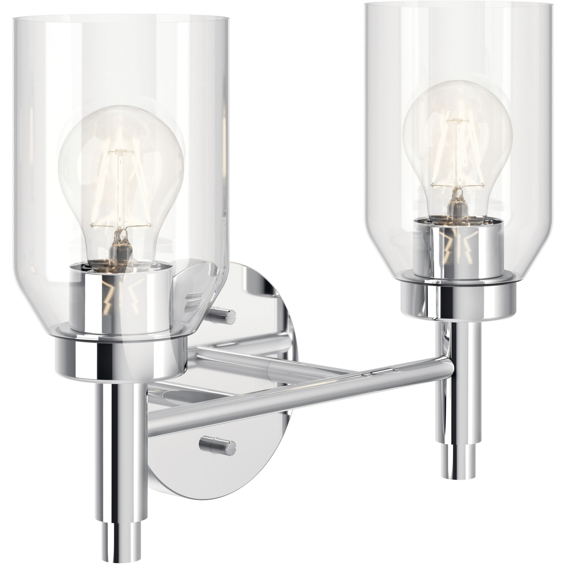 Madden 2 Light 14.25 inch Chrome Wall Mount Bath Wall Light, 2 Arm