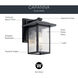 Capanna 1 Light 10 inch Textured Black Outdoor Wall, Small