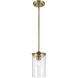 Crosby 1 Light Natural Brass Mini Pendant Ceiling Light