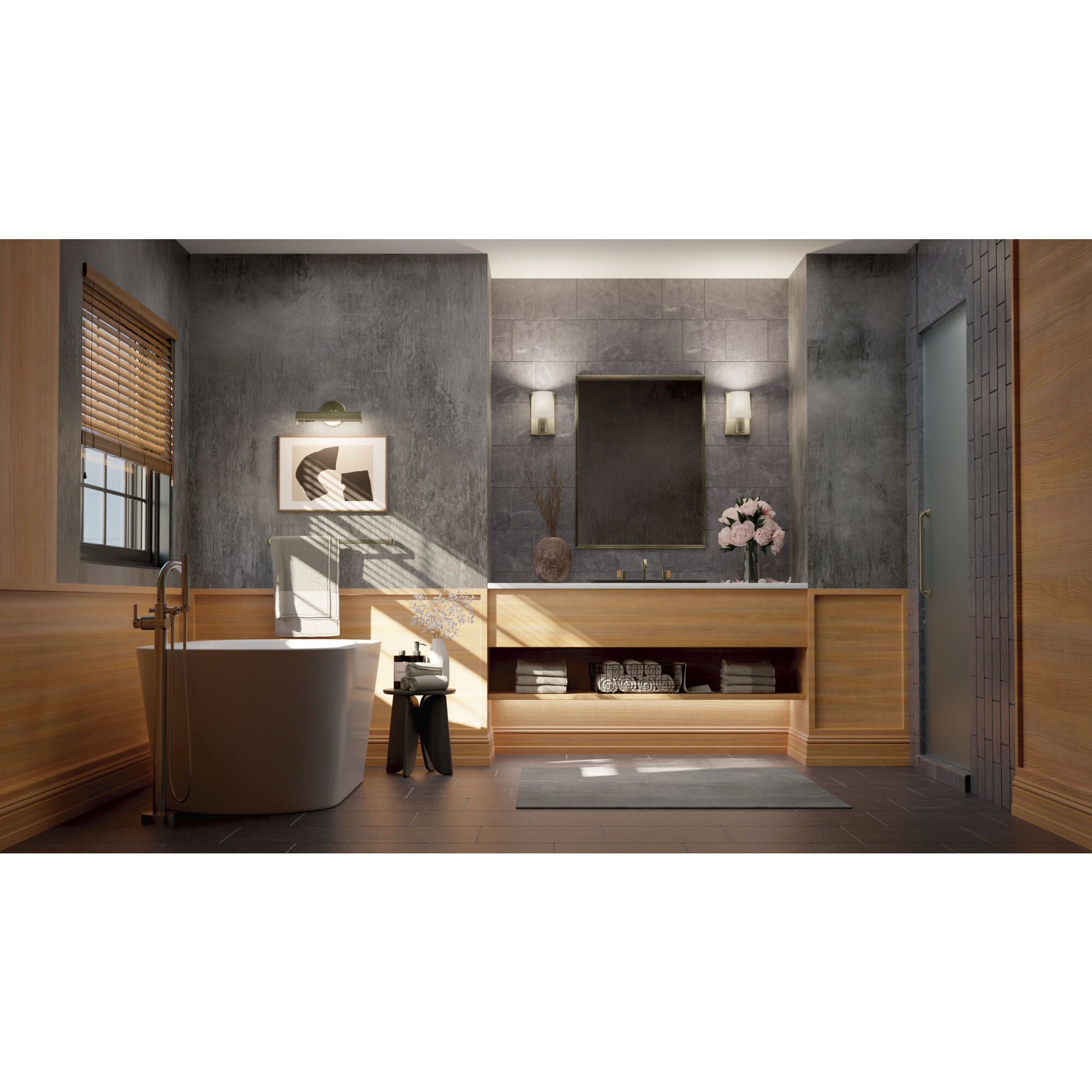 Adani 1 Light 5 inch Champagne Bronze Wall Sconce Wall Light