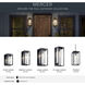 Mercer 1 Light 12 inch Black with Silver Highlights Outdoor Wall, Small