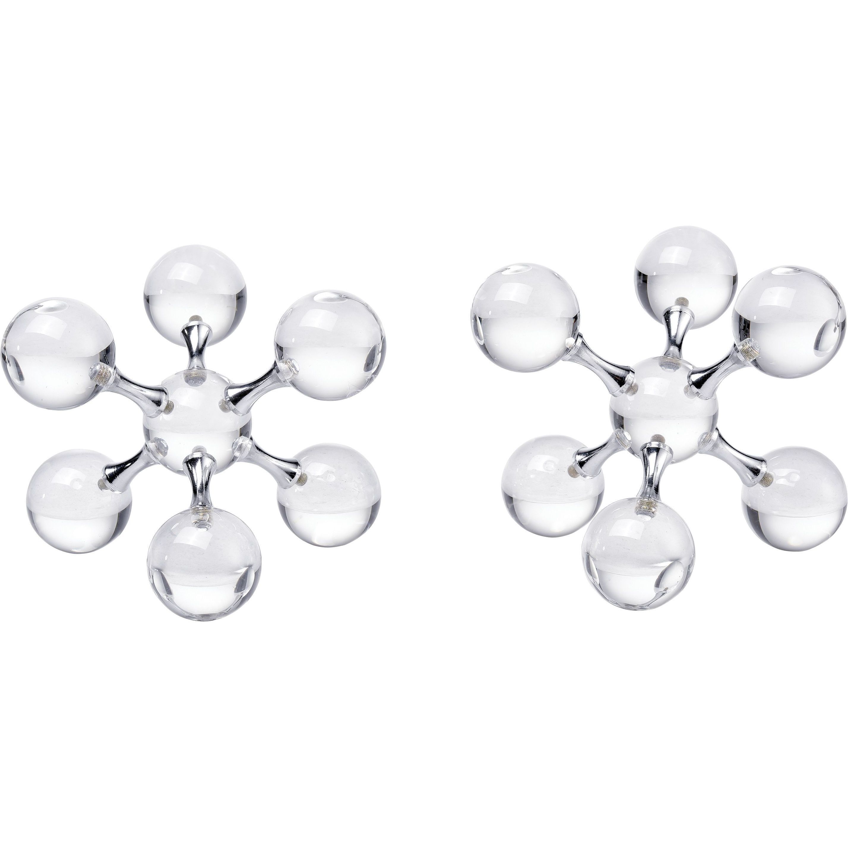 Jumble Jacks 5 X 5 inch Clear Bookends, Set of 2