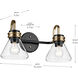Farum 2 Light 19.25 inch Black Vanity Light Wall Light