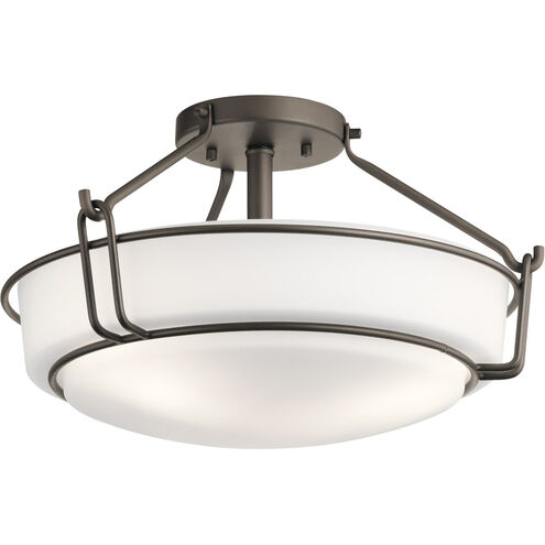 Alkire 3 Light 16.50 inch Semi-Flush Mount