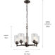 Winslow 5 Light 19.75 inch Olde Bronze Chandelier 1 Tier Small Ceiling Light, Small