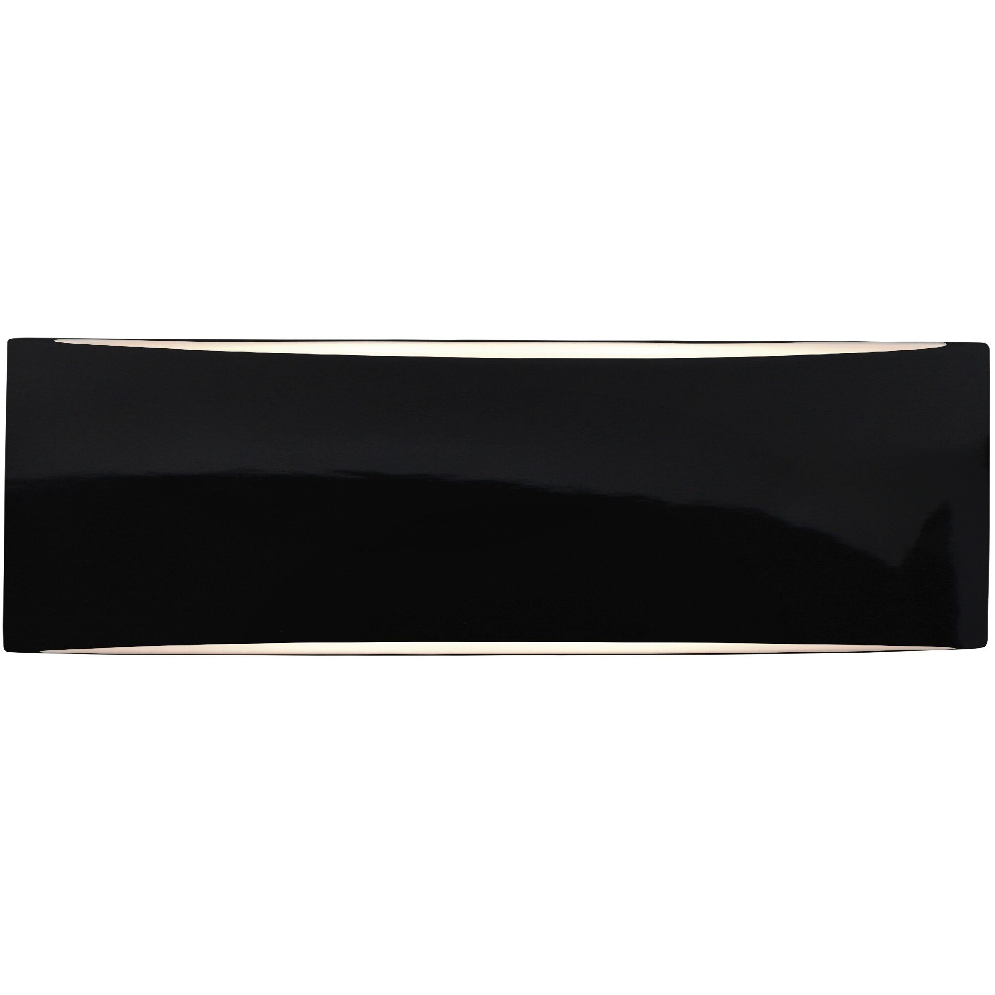 Ambiance LED 16 inch Gloss Black ADA Wall Sconce Wall Light