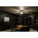 Vinea 52 inch Brushed Stainless Steel with Black Blades Ceiling Fan