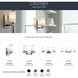 Crosby 1 Light 5 inch Chrome Wall Bracket Wall Light
