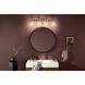 Farum 4 Light 34 inch Champagne Bronze Vanity Light Wall Light