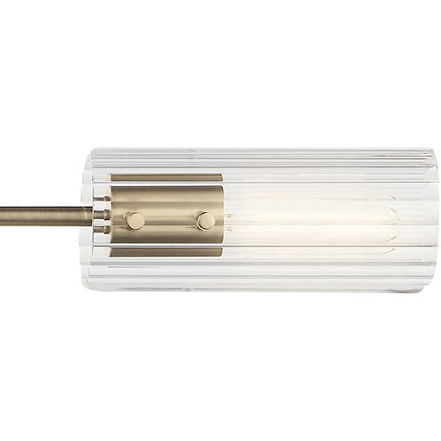 Velestino 4 Light 5.25 inch Champagne Bronze Chandelier Linear Ceiling Light