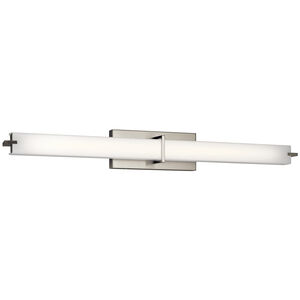 Independence LED 38 inch Brushed Nickel Linear Bath Large Wall Light, Large