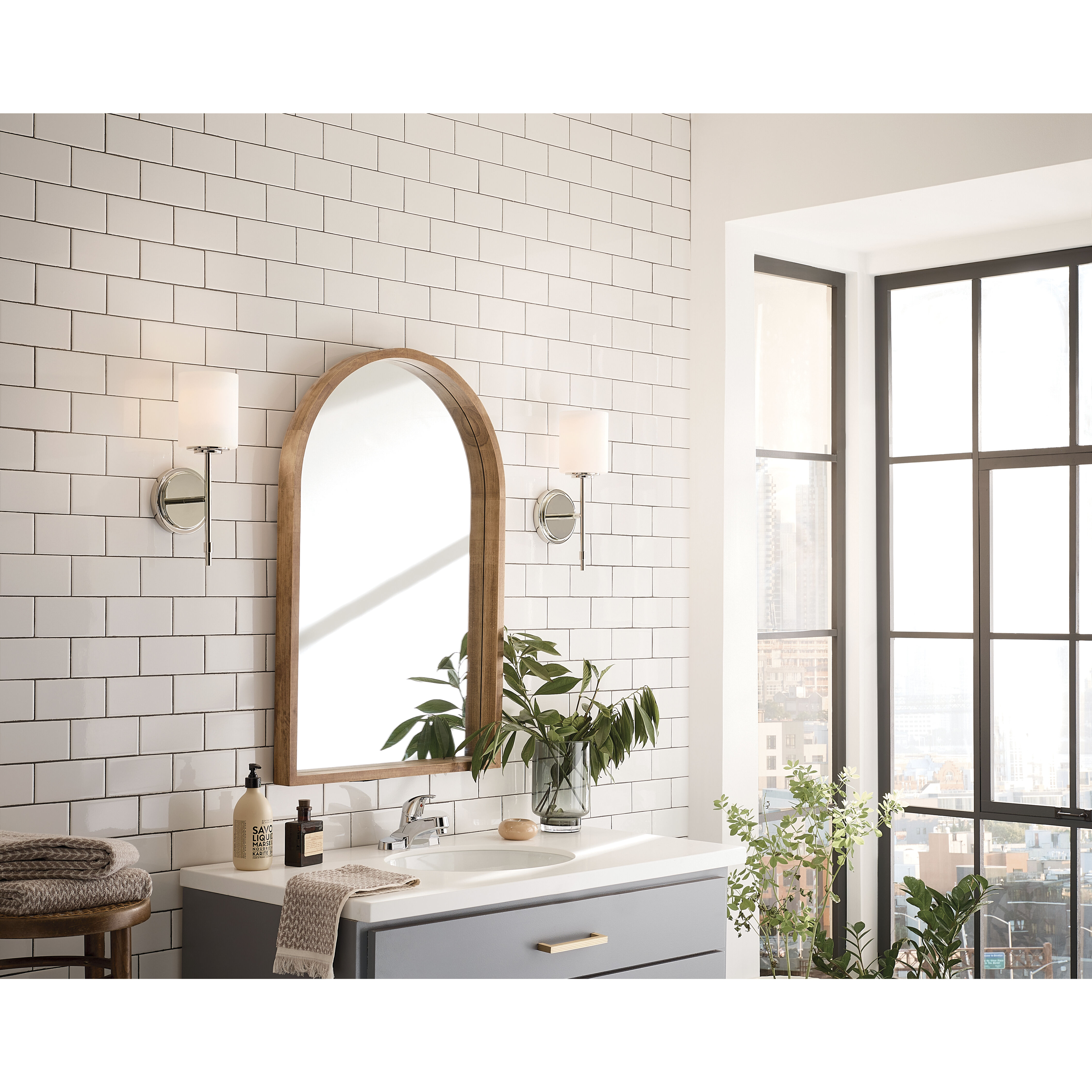 Ali 1 Light 5.25 inch Polished Nickel Wall Sconce Wall Light