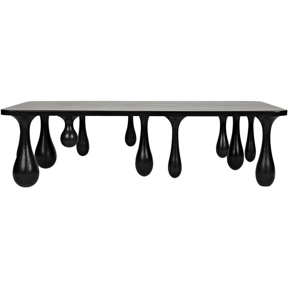 Drop 64 X 33 inch Hand Rubbed Black Coffee Table