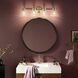 Farum 4 Light 34 inch Champagne Bronze Vanity Light Wall Light