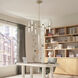 Riven LED Champagne Bronze Chandelier Ceiling Light