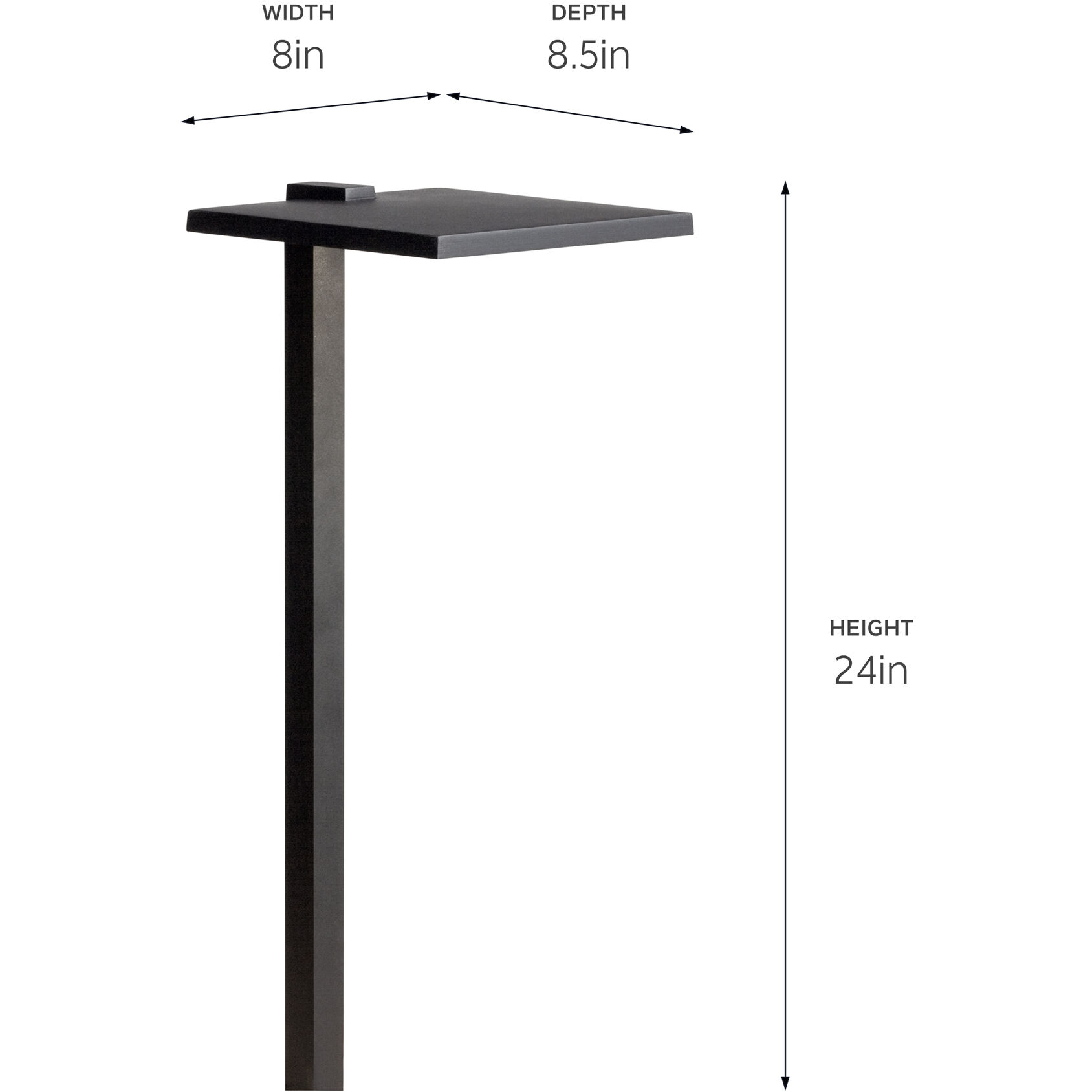 Independence 12 2.00 watt Textured Black Landscape 12V LED Path/Spread in 2700K