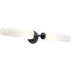 Truby 2 Light 25.75 inch Black Bath Vanity Light Wall Light