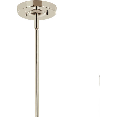 Livadia 8 Light Polished Nickel Chandelier Ceiling Light, 1 Tier Large
