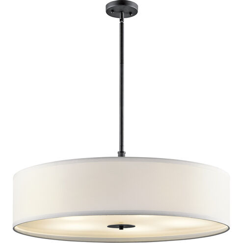 Kichler 42196BK Independence 5 Light 30 inch Black Pendant/Semi Flush ...