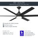 Solen 65 inch Matte Black Ceiling Fan