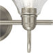 Avery 2 Light 15 inch Brushed Nickel Wall Mt Bath 2 Arm Wall Light