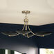 Palmela 4 Light Champagne Bronze Convertible Chandelier Ceiling Light