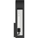 Marea 1 Light 20.25 inch Textured Black Outdoor Wall Light