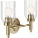 Madden 2 Light 14.25 inch Champagne Bronze Wall Mount Bath Wall Light, 2 Arm