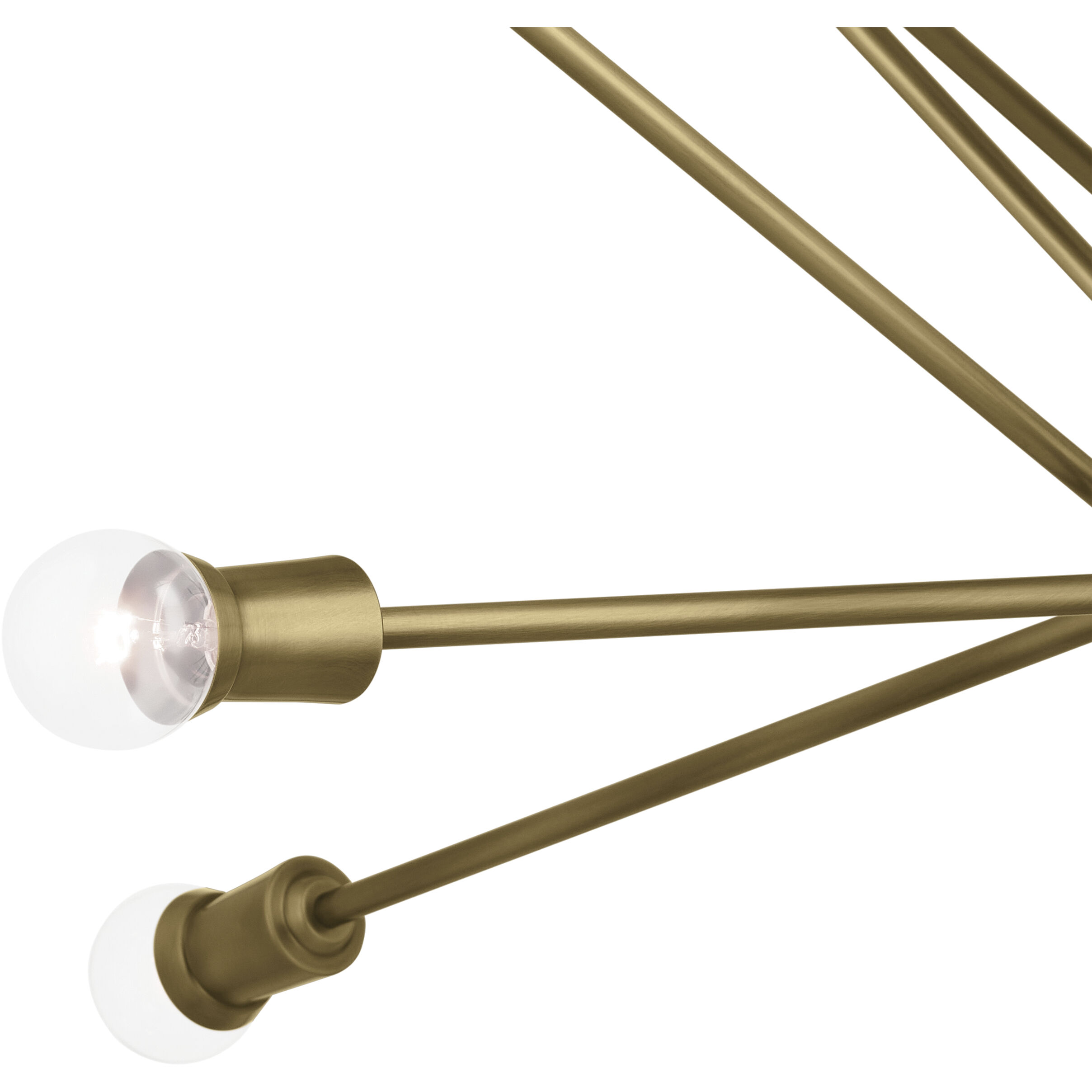 Armstrong 16 Light Natural Brass Chandelier Ceiling Light, Large