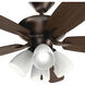 Renew Premier 52 inch Oil Brushed Bronze with Walnut Blades Ceiling Fan