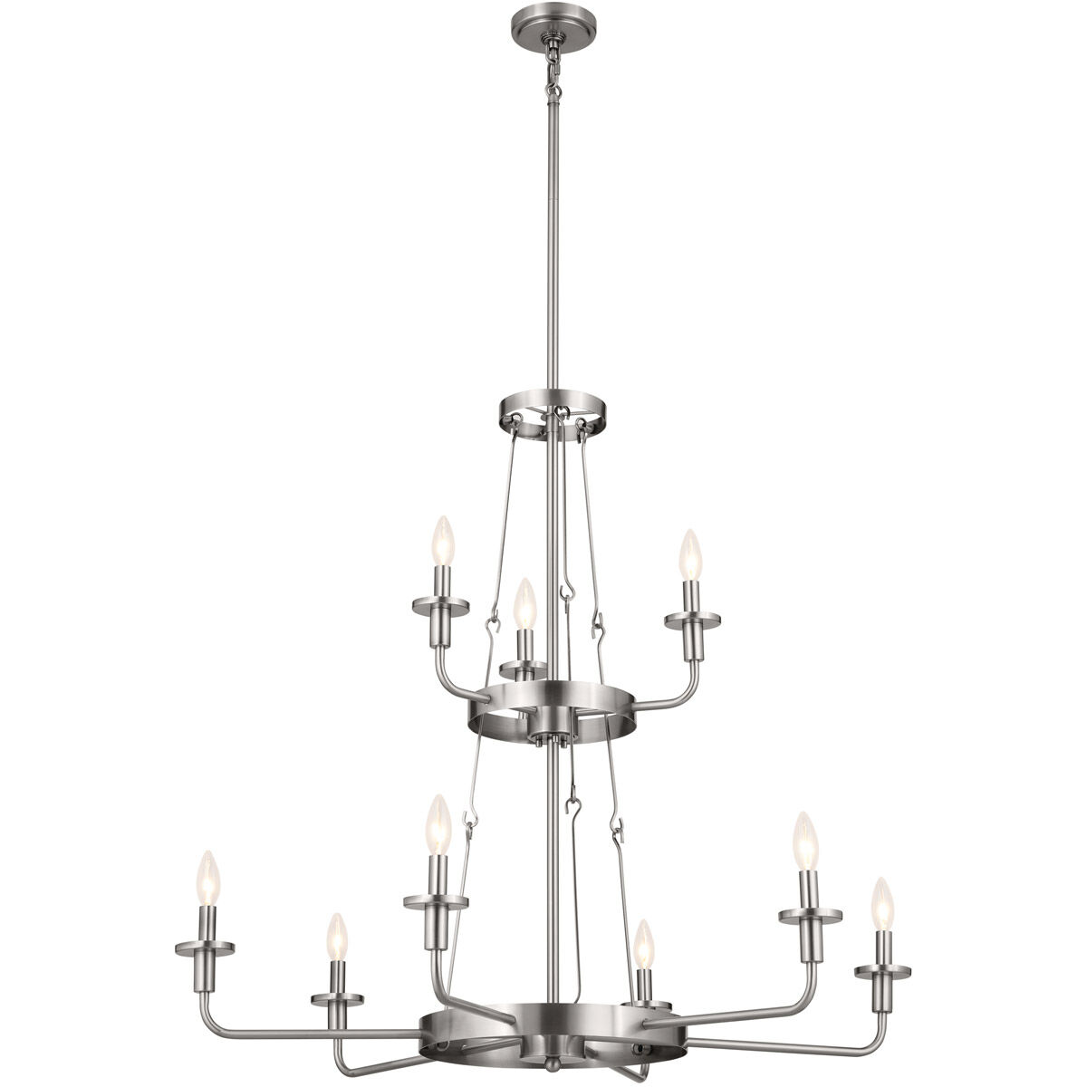 Homestead Vetivene 9 Light 40 inch Classic Pewter Chandelier Ceiling Light, Vetivene
