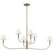 Eadie 6 Light 6 inch Champagne Bronze Chandelier Ceiling Light