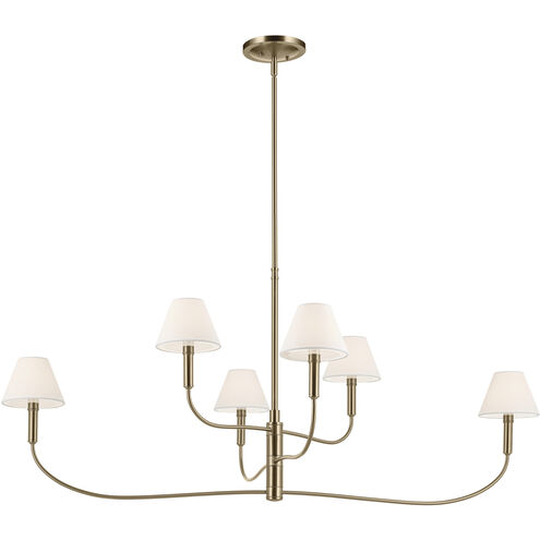 Eadie 6 Light 6 inch Champagne Bronze Chandelier Ceiling Light