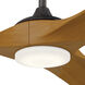 Mylo 80 inch Anvil Iron with Honey Maple Blades Ceiling Fan