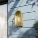 Marea 1 Light 13 inch Natural Brass Outdoor Wall Light