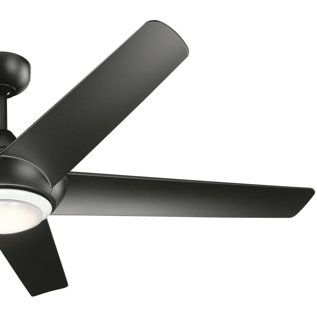 Kapono 52 inch Satin Black Ceiling Fan