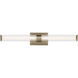 Laurene LED 31 inch Champagne Bronze Linear Bath Bar Wall Light, Large