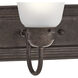 Independence 4 Light 30 inch Tannery Bronze Wall Mt Bath 4 Arm Wall Light