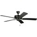 Basics Pro 52 inch Satin Black Ceiling Fan