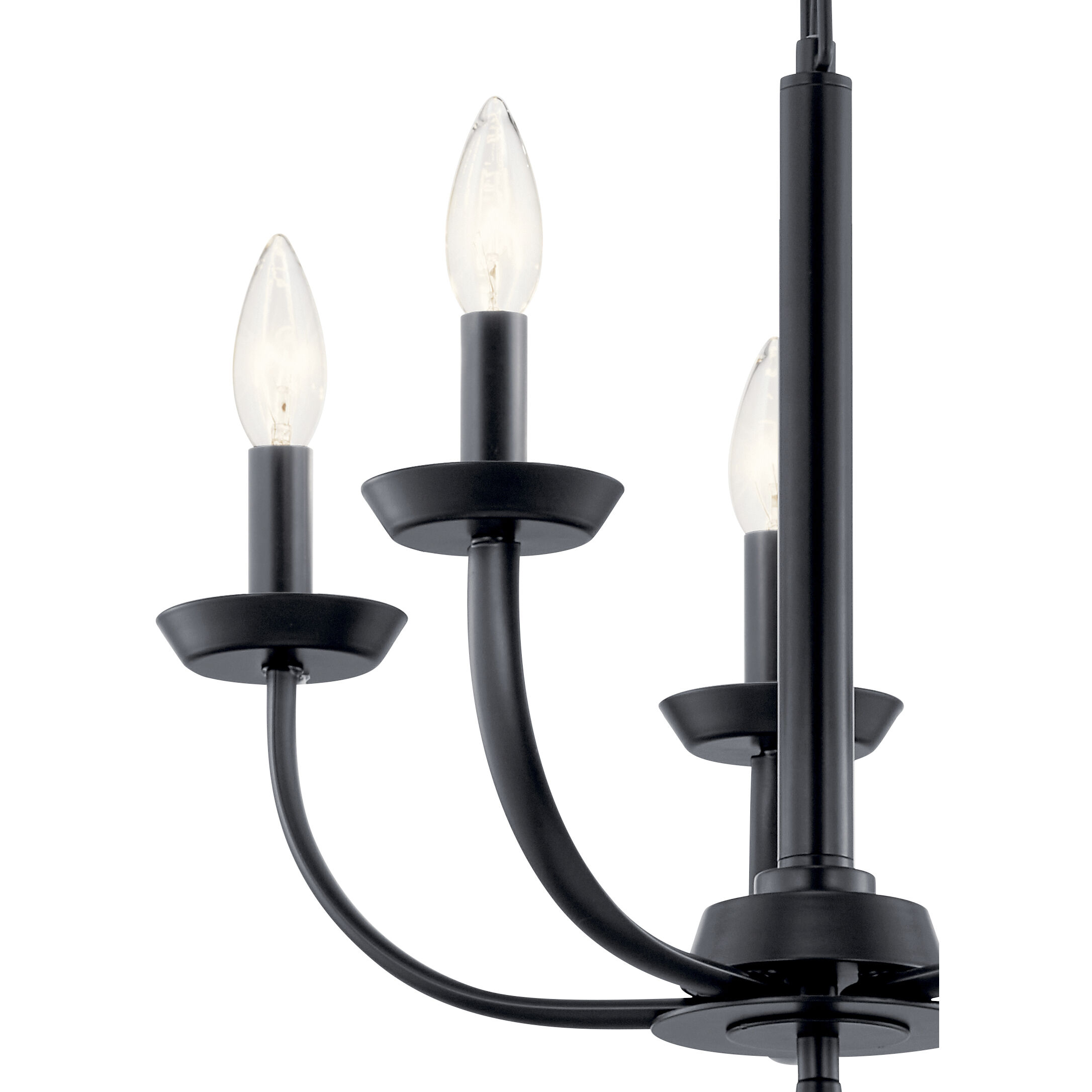 Kennewick 5 Light 18 inch Black Chandelier Ceiling Light 