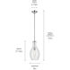 Everly 1 Light Chrome Pendant Ceiling Light