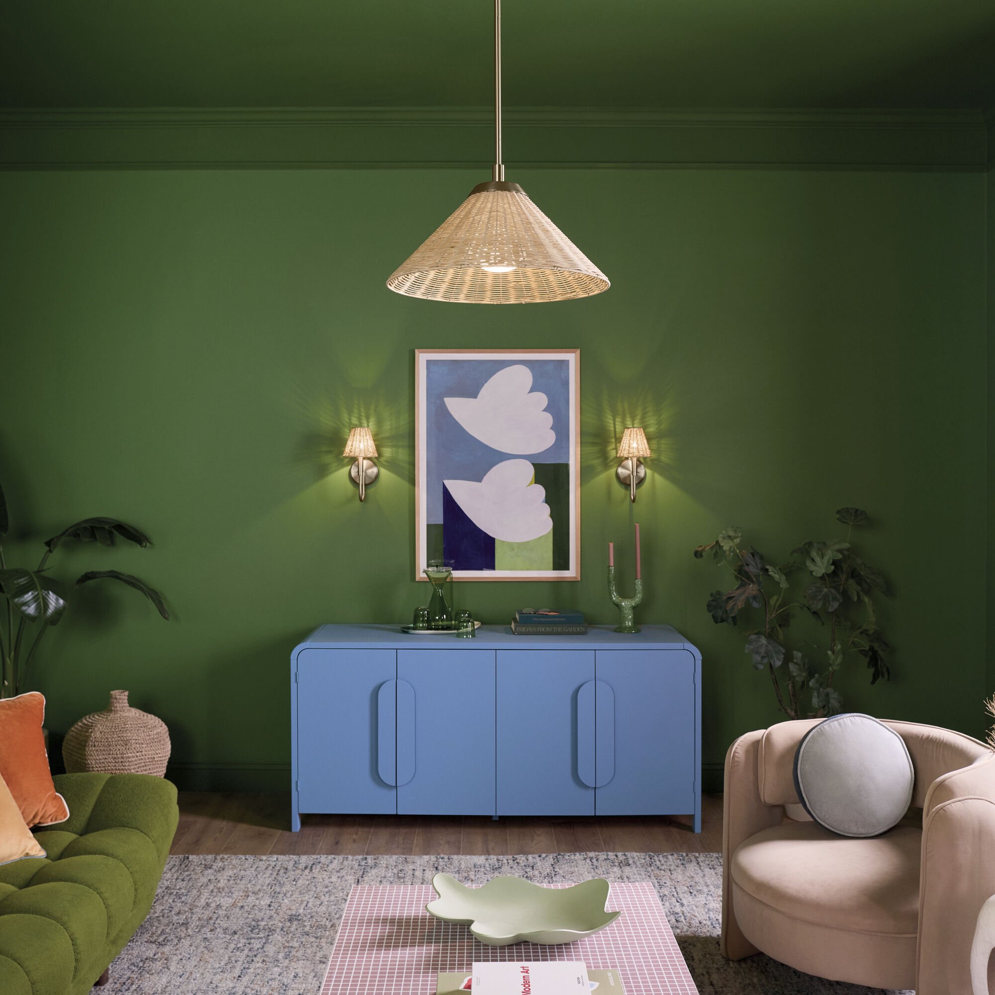 Bekah 1 Light Champagne Bronze Pendant Ceiling Light, Convertible