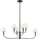 Eadie 6 Light 6 inch Black Chandelier Ceiling Light