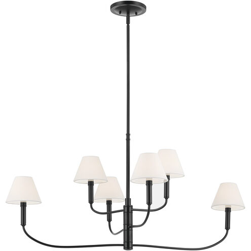Eadie 6 Light 6 inch Black Chandelier Ceiling Light