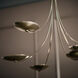 Palmela 6 Light Lacquered Bronze Chandelier Ceiling Light