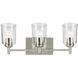 Shailene 3 Light 21 inch Brushed Nickel Bath Light Wall Light