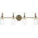 Kavi 4 Light 31.5 inch Champagne Bronze Vanity Light Wall Light