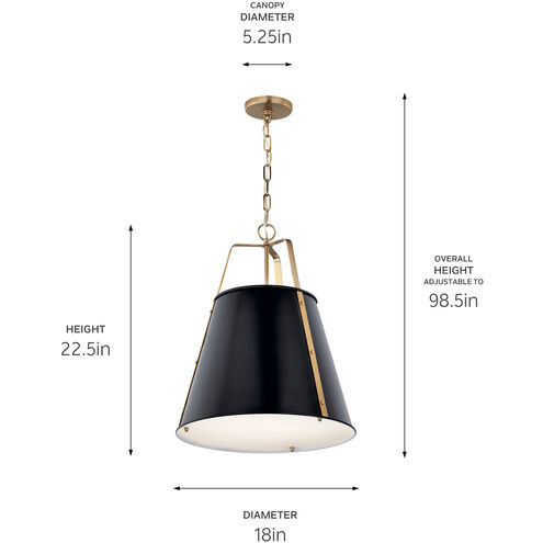 Etcher 2 Light Black Pendant Ceiling Light